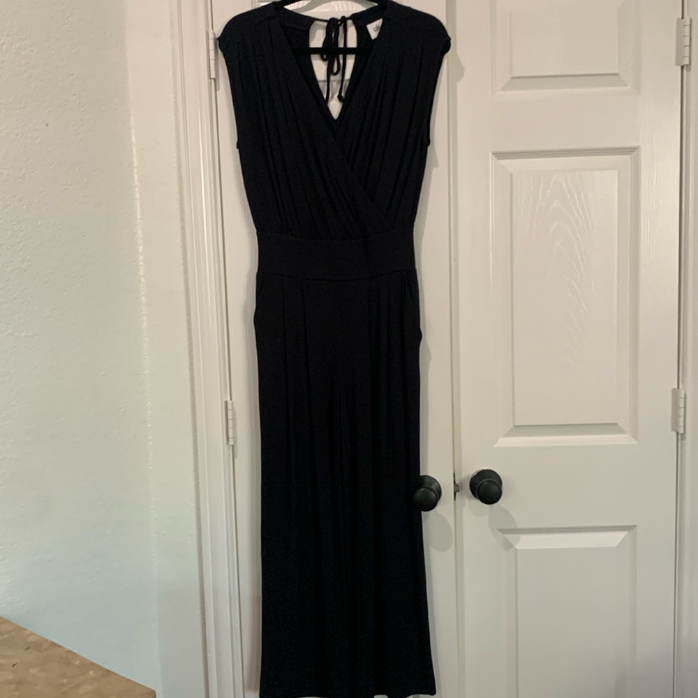 Cabi jumpsuit sleeveless tie open back size small